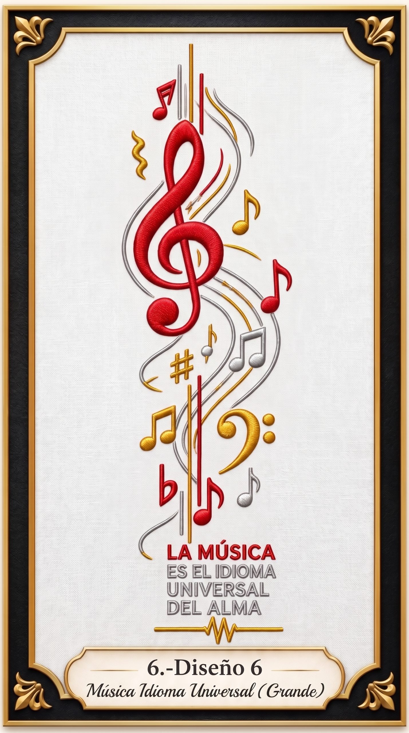 Diseno 6 Música Idioma Universal Grande